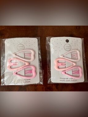 Heart barrettes